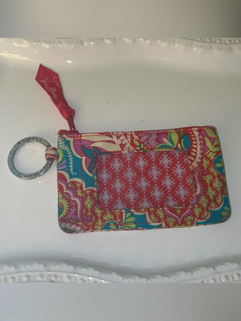 Vera Bradley Zip ID Case in the retired 